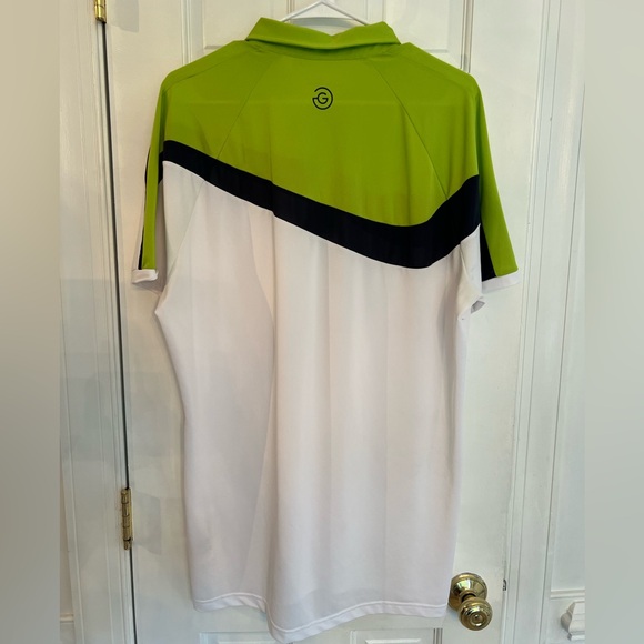 Galvin Green Magnum Green White Navy Golf Polo Shirt Size XL - Picture 4 of 13